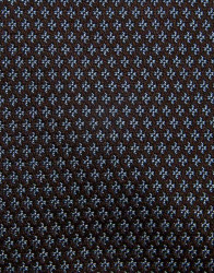 Patrick Hellmann Collection Brow Tie With Light Blue Pattern 100% Silk thumbnail 1